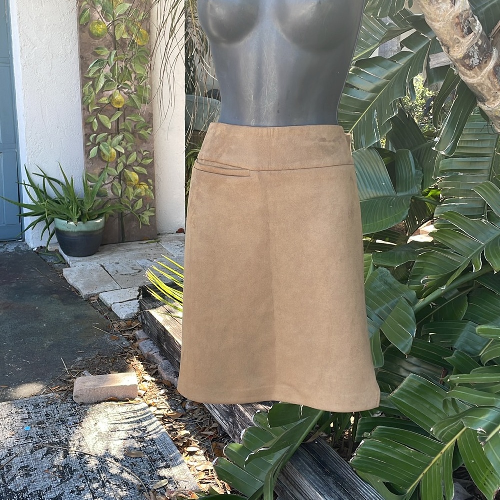 DKNY vegan suede miniskirt with small slit